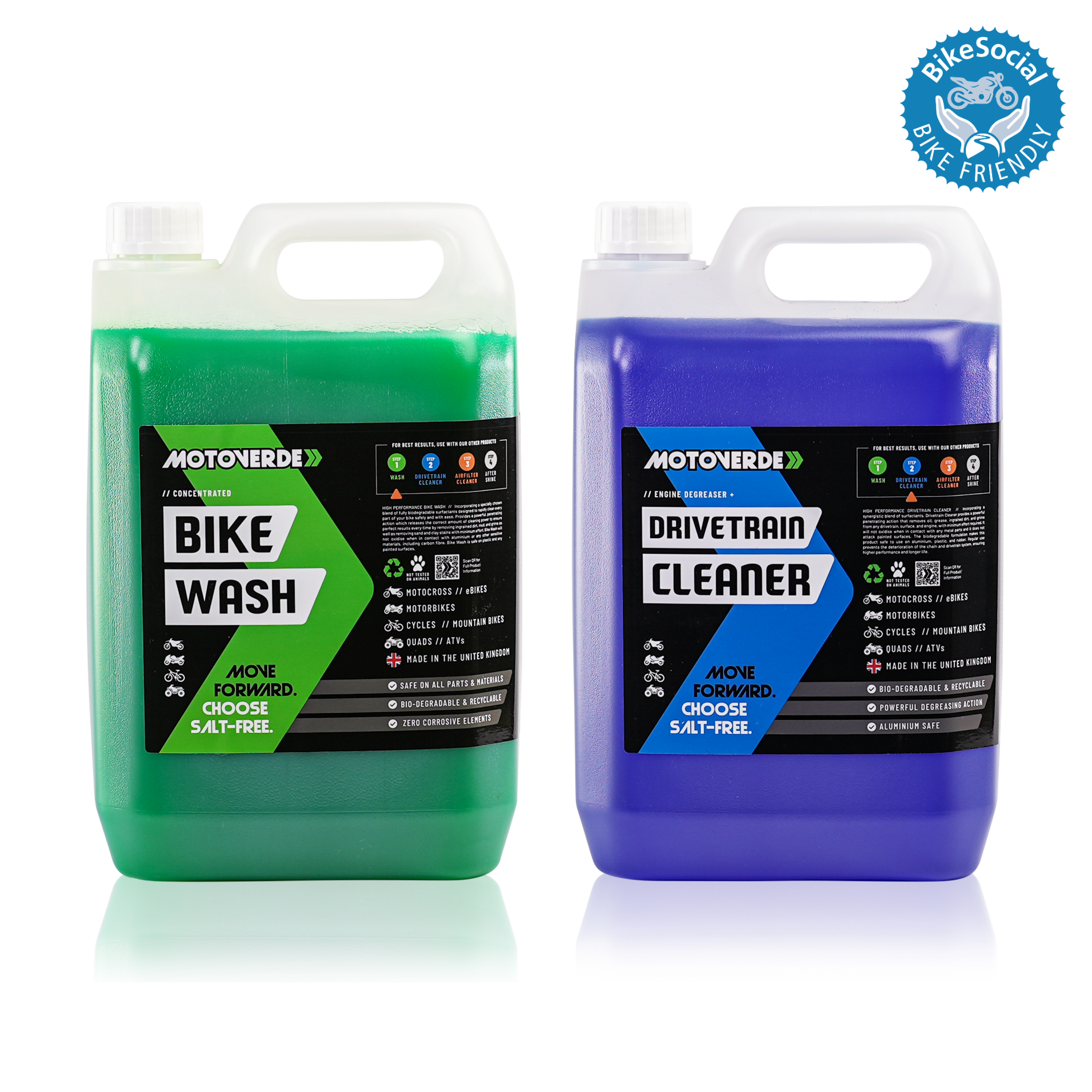 DETOCYCLE(デトサイクル) 500g Bike Wash + Drivetrain 5L Duo – Motoverde