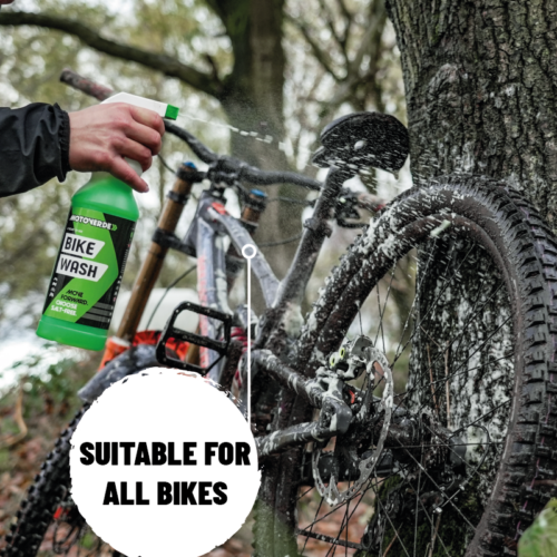 motoverde bike wash cleaning mtb, mountain bike in the woods
